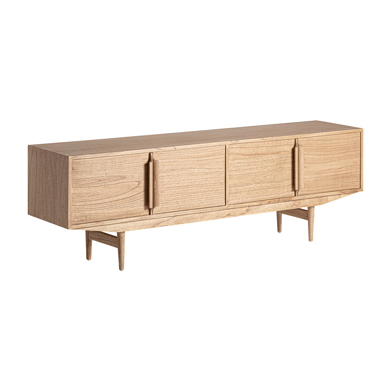 The Nyry Tv Stand — Scandinavian media console in solid mindi wood from Laiyahome