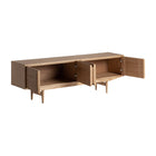 The Nyry Tv Stand — Scandinavian media console in solid mindi wood from Laiyahome