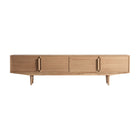 The Nyry Tv Stand — Scandinavian media console in solid mindi wood from Laiyahome