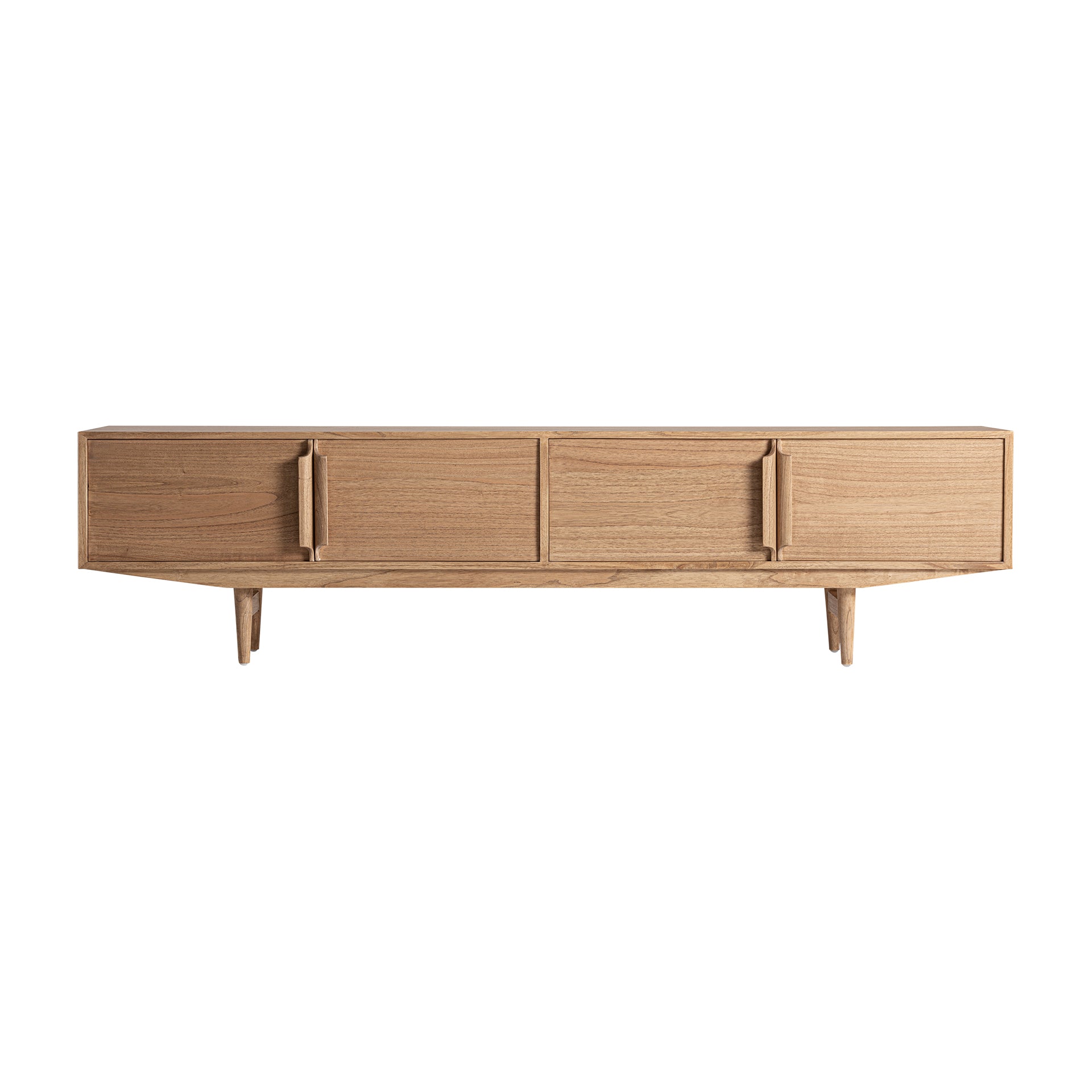 The Nyry Tv Stand — Scandinavian media console in solid mindi wood from Laiyahome