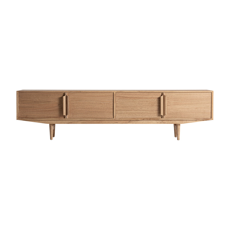 The Nyry Tv Stand — Scandinavian media console in solid mindi wood from Laiyahome