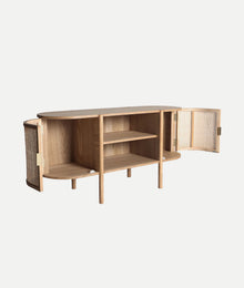 The Ikla Tv Stand — Scandinavian media console in engineered wood with veneer finish from Laiyahome