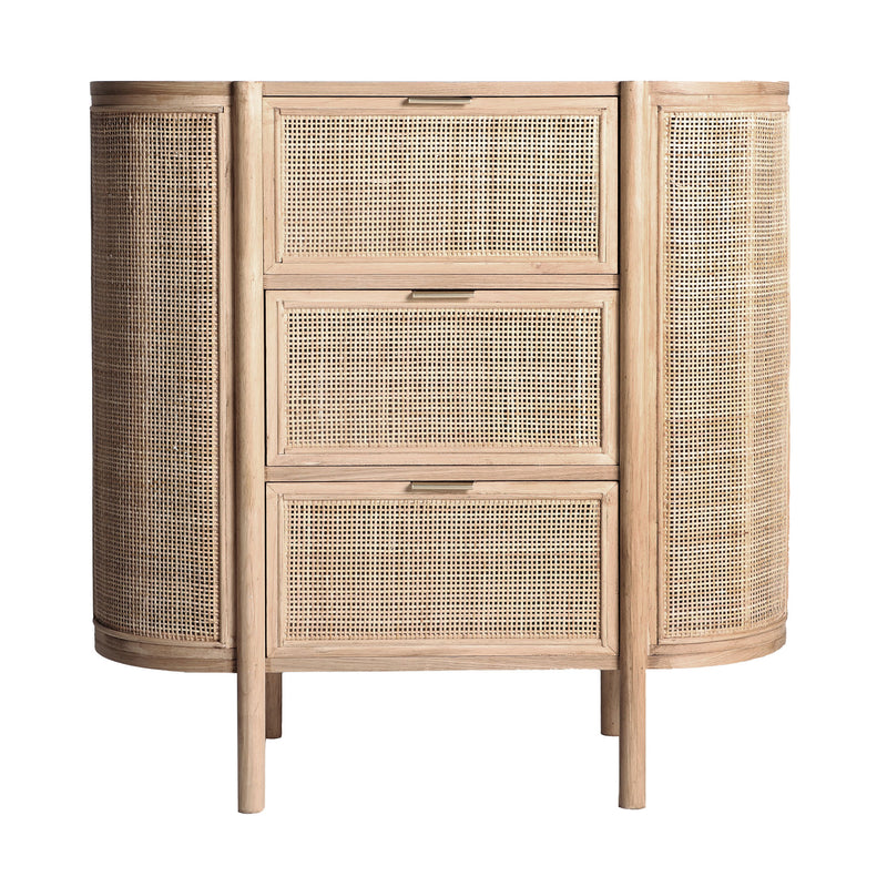 The Ikla Chest Of Drawers — Scandinavian chest of drawers in engineered wood with veneer finish from Laiyahome