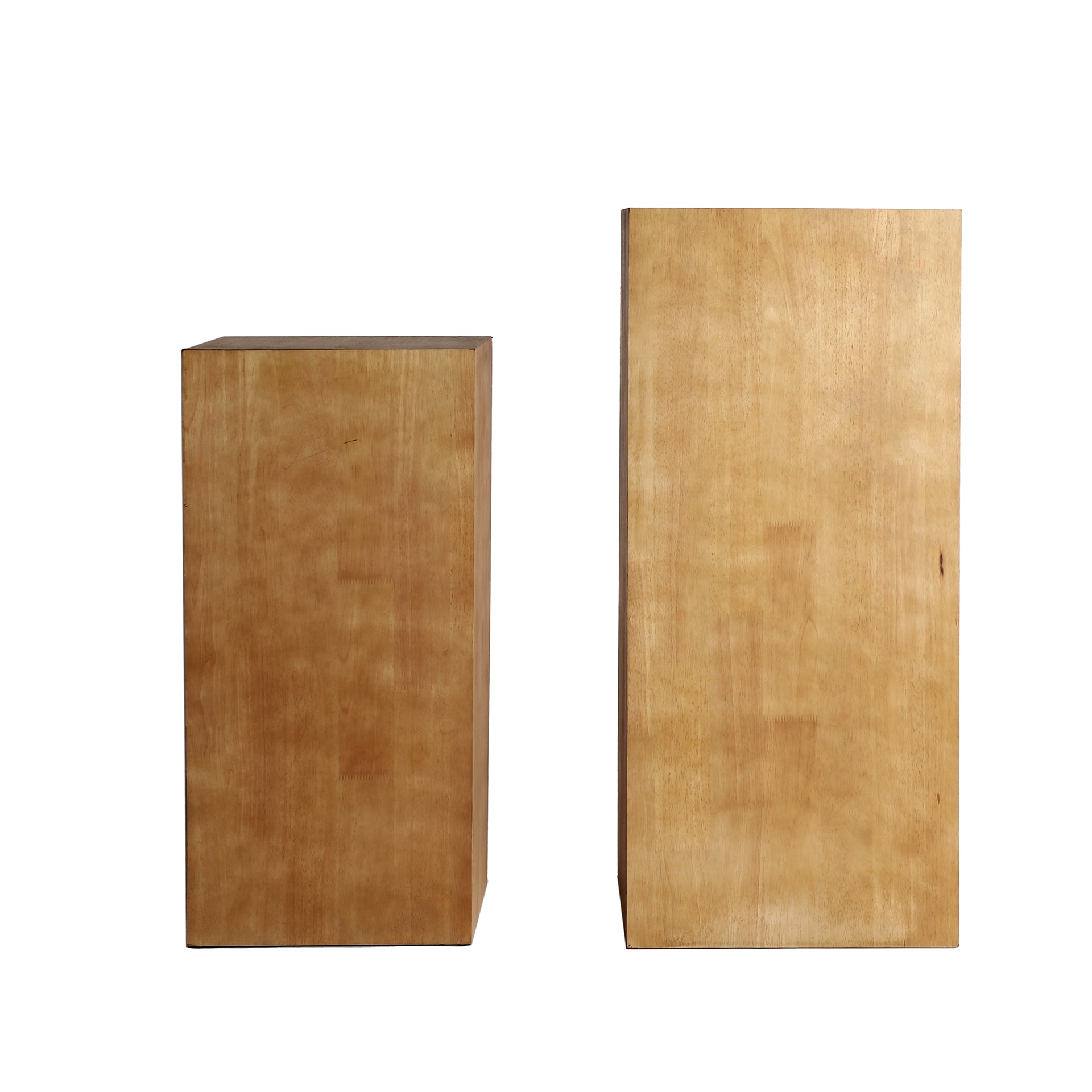 The Lecco Pedestal (Set of 2) — colonial-modern side table in solid fir wood from Laiyahome