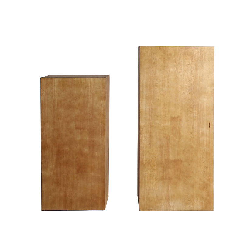The Lecco Pedestal (Set of 2) — colonial-modern side table in solid fir wood from Laiyahome