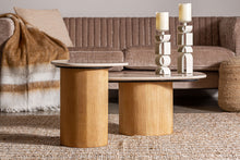 The Lorach Side Table — Art Deco side table in natural marble from Laiyahome