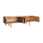 The Slough Tv Stand — Scandinavian media console in solid mindi wood from Laiyahome