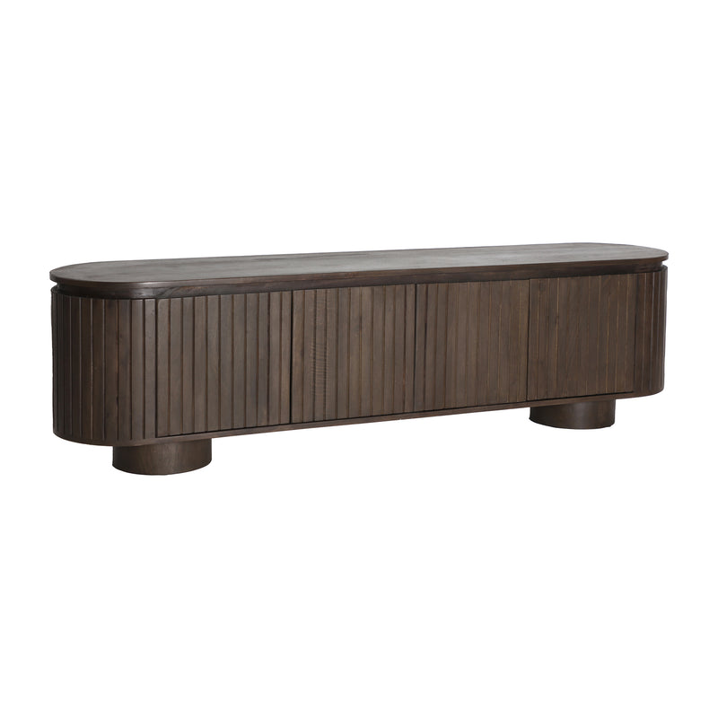The Kolga Tv Stand — Art Deco media console in solid mango wood from Laiyahome