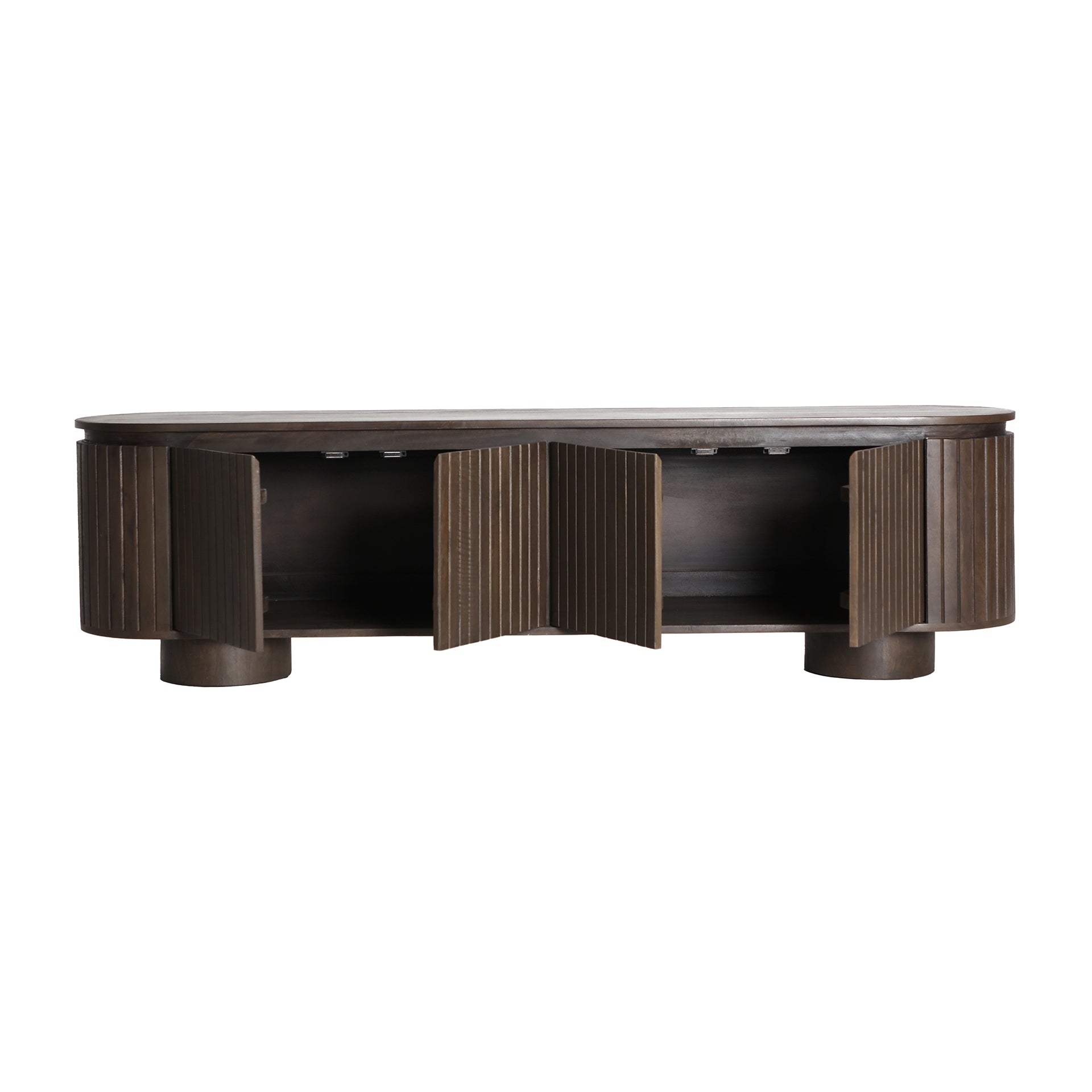 The Kolga Tv Stand — Art Deco media console in solid mango wood from Laiyahome