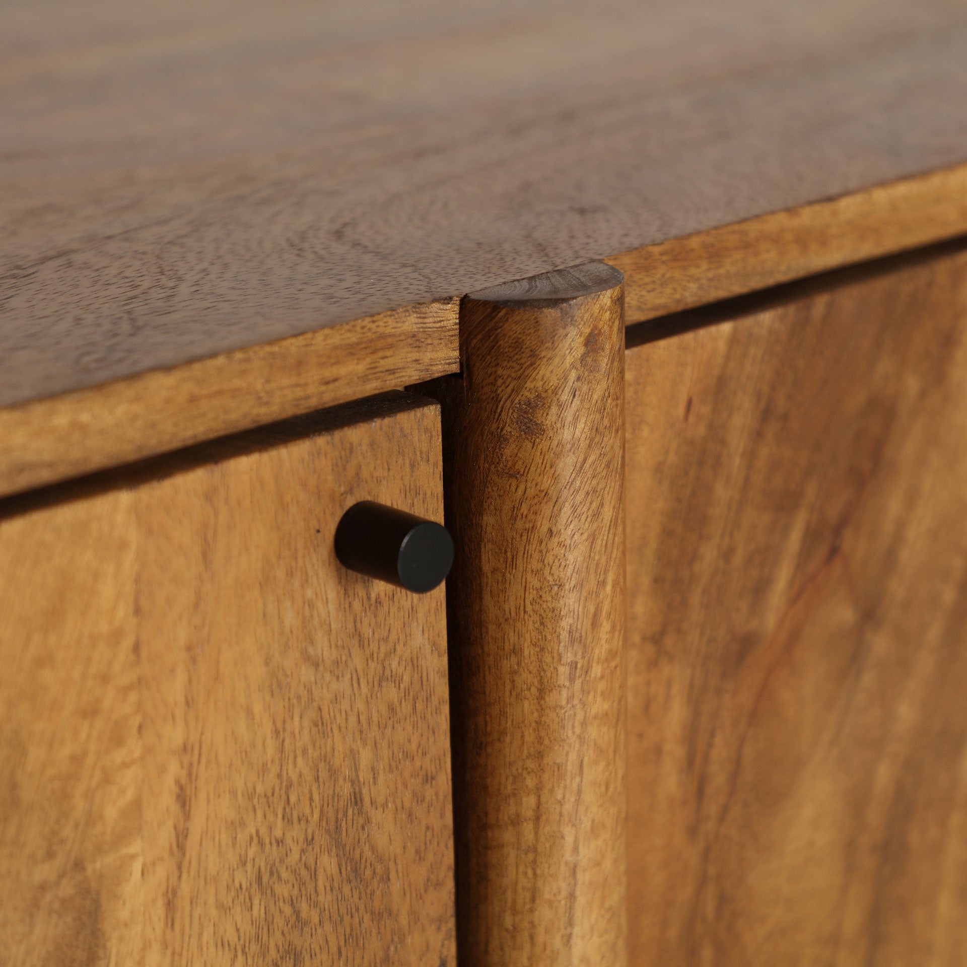The Koigi Tv Stand — Scandinavian media console in solid mango wood from Laiyahome