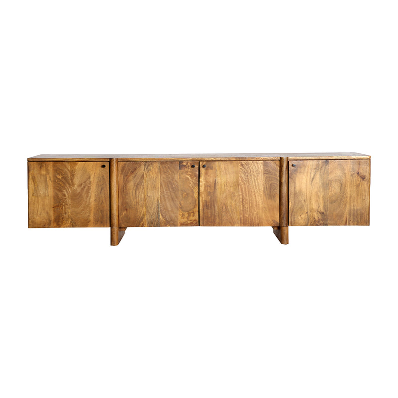 The Koigi Tv Stand — Scandinavian media console in solid mango wood from Laiyahome