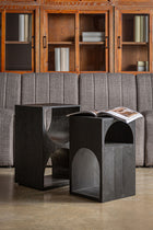 The Kirila Side Table — contemporary side table in solid mango wood from Laiyahome