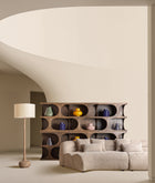 The Takala Bookcase — contemporary bookcase in solid mango wood from Laiyahome