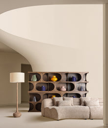 The Takala Bookcase — contemporary bookcase in solid mango wood from Laiyahome