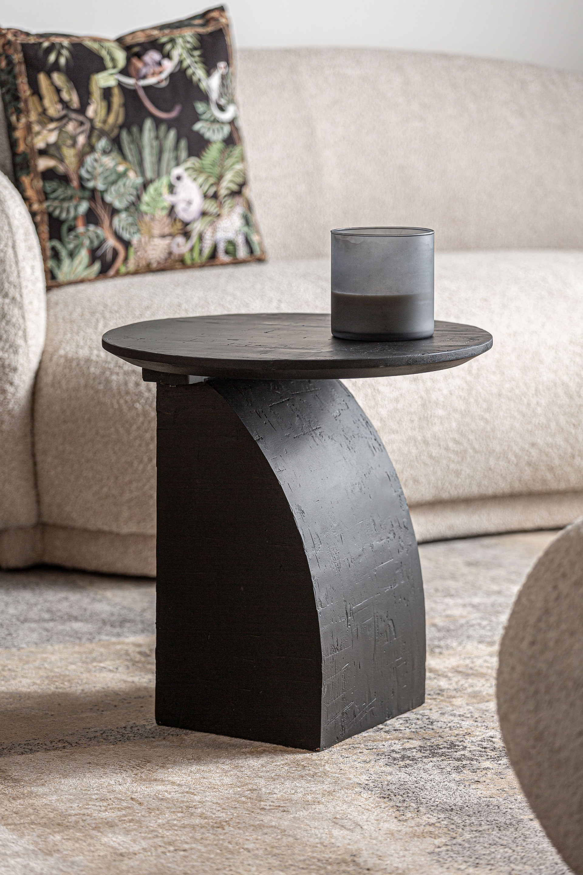 The Annika Side Table — contemporary side table in solid mango wood from Laiyahome