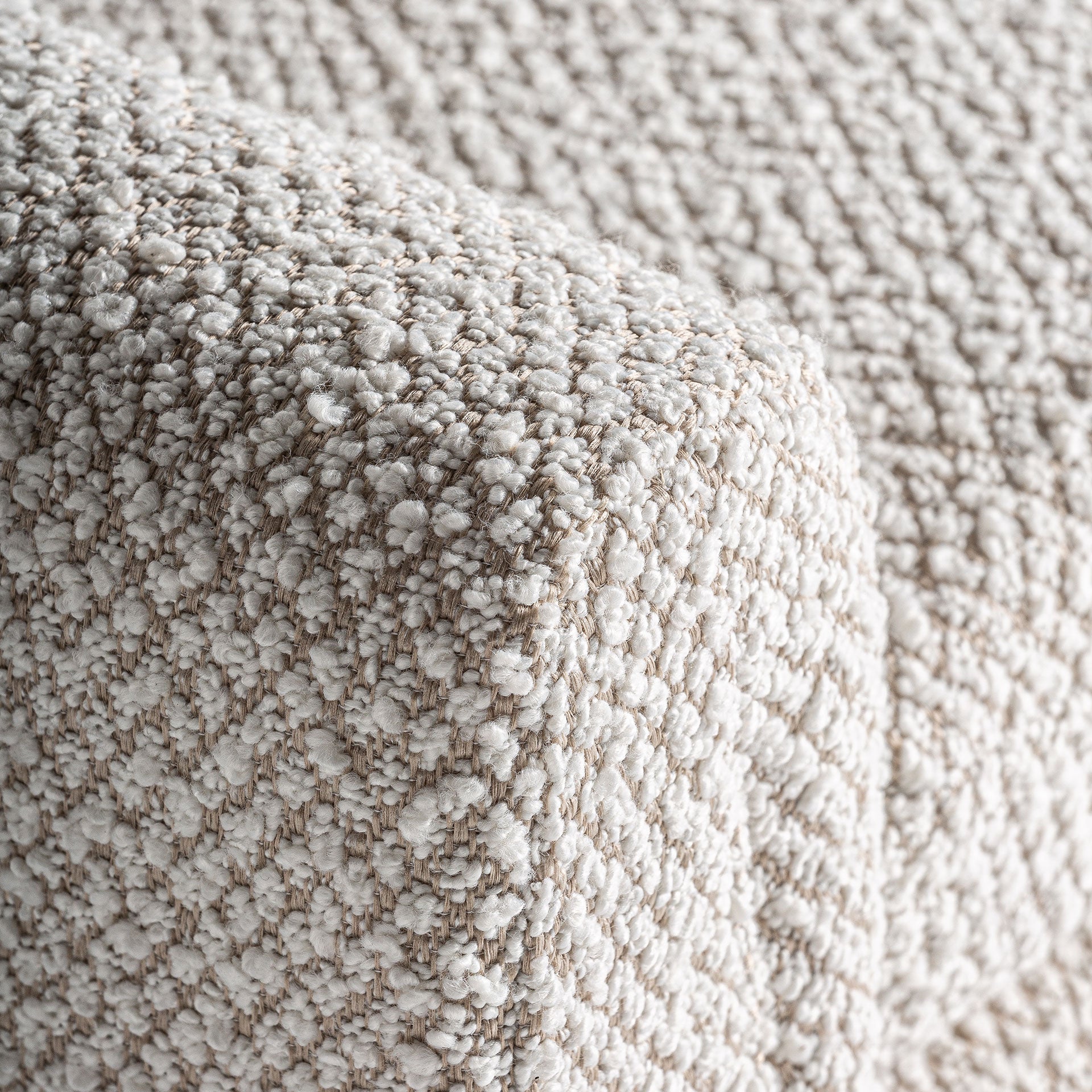 The Izegem Bench — Art Deco bedside furniture in bouclé cotton from Laiyahome