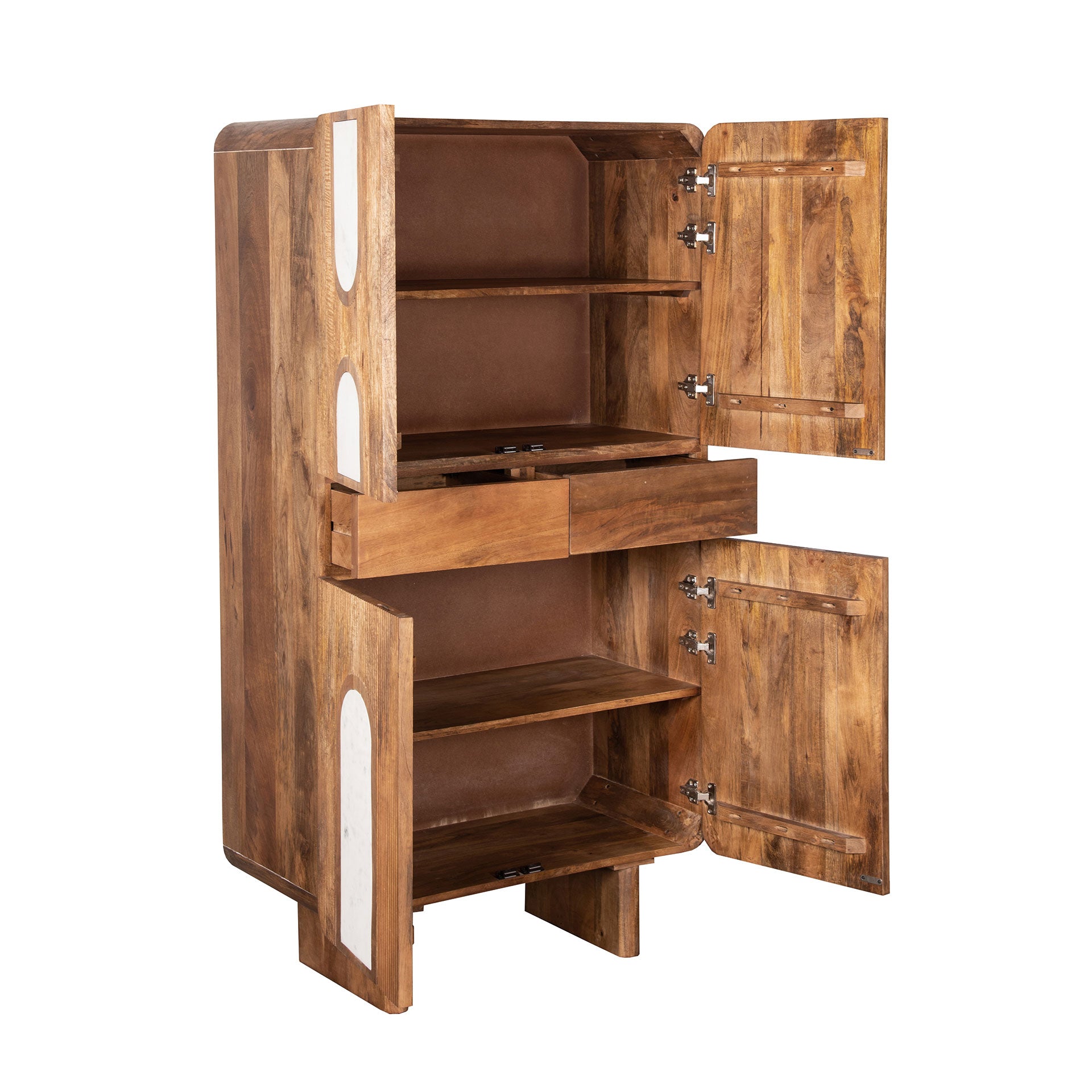 The Claux Wardrobe — contemporary cabinet in solid mango wood from Laiyahome
