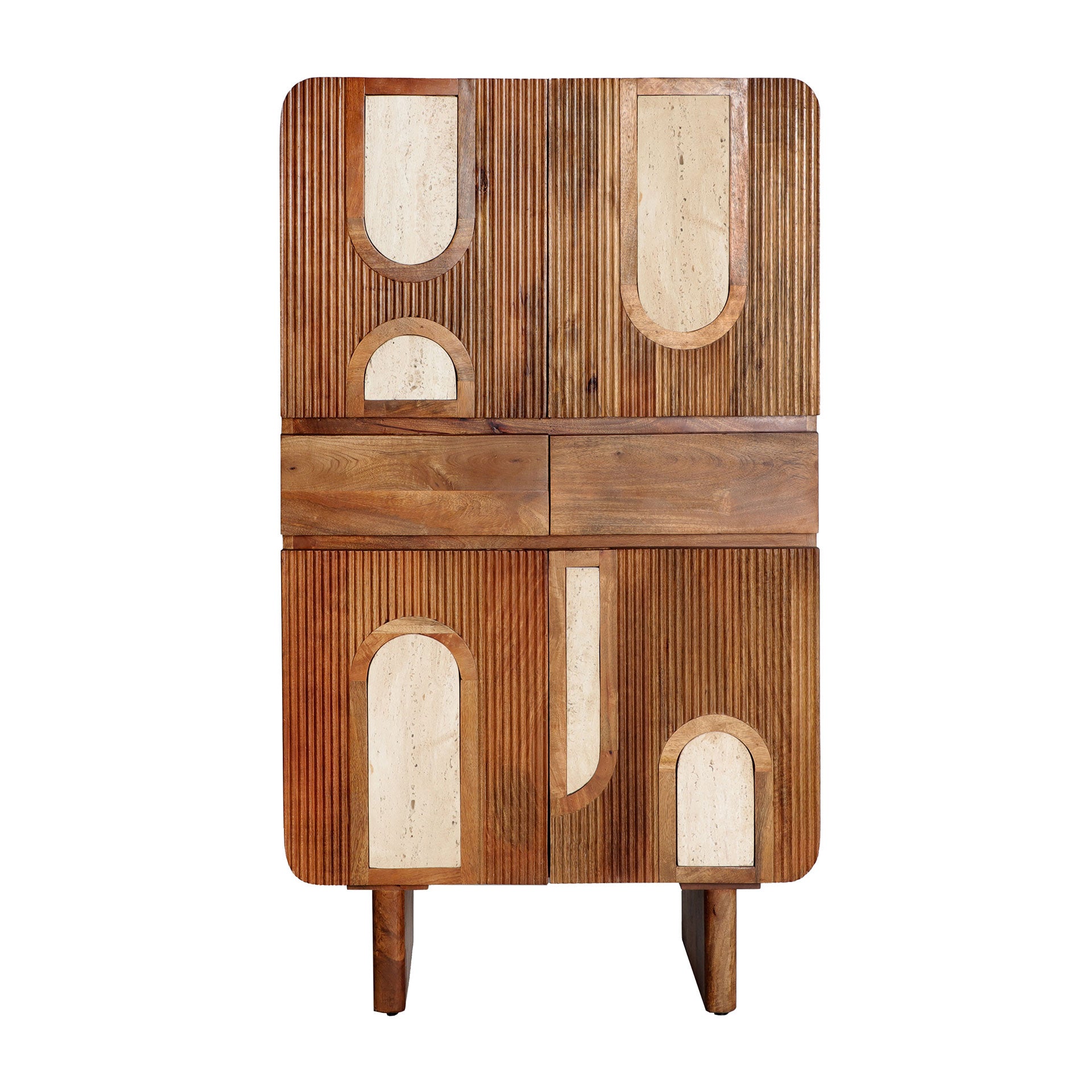 The Claux Wardrobe — contemporary cabinet in solid mango wood from Laiyahome