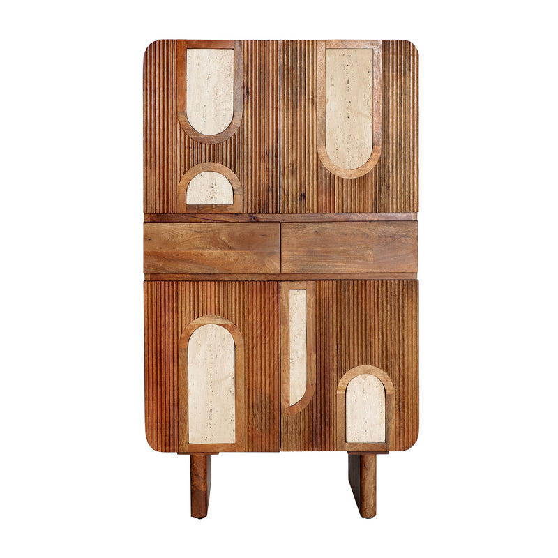 The Claux Wardrobe — contemporary cabinet in solid mango wood from Laiyahome