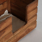 The Akviran Pet Bed — global-modern accent piece in mahogany wood from Laiyahome