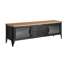 The Easby Tv Stand — industrial media console in solid iron from Laiyahome