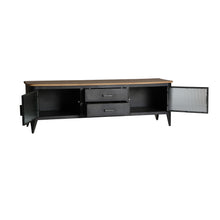The Easby Tv Stand — industrial media console in solid iron from Laiyahome