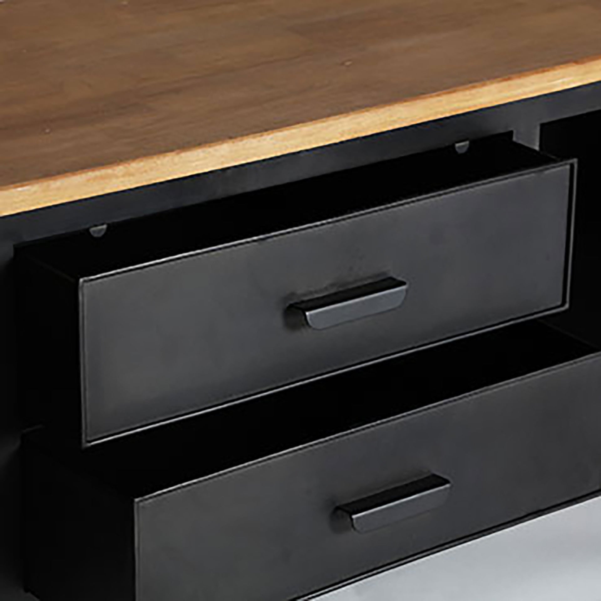The Easby Tv Stand — industrial media console in solid iron from Laiyahome