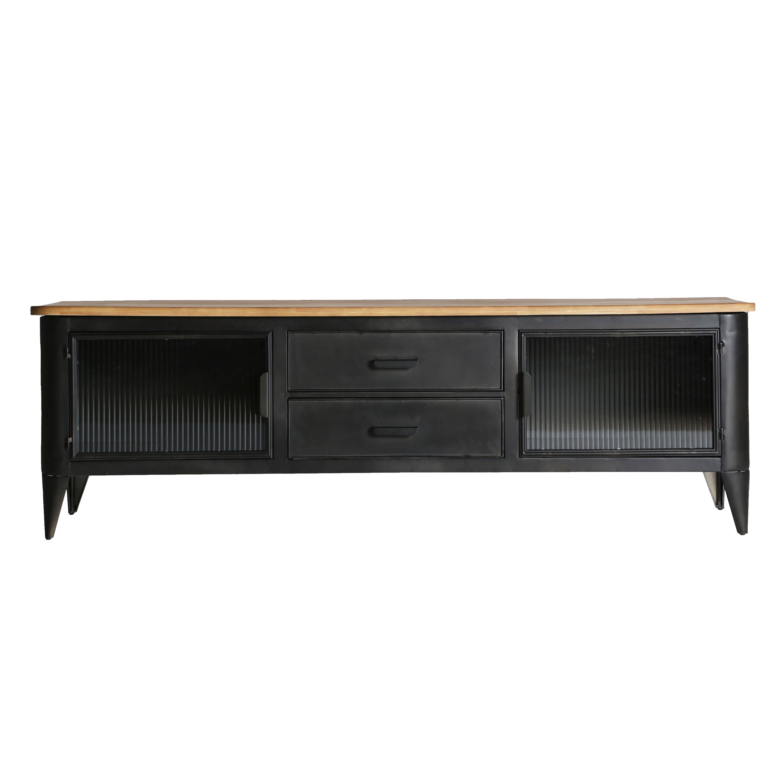 The Easby Tv Stand — industrial media console in solid iron from Laiyahome
