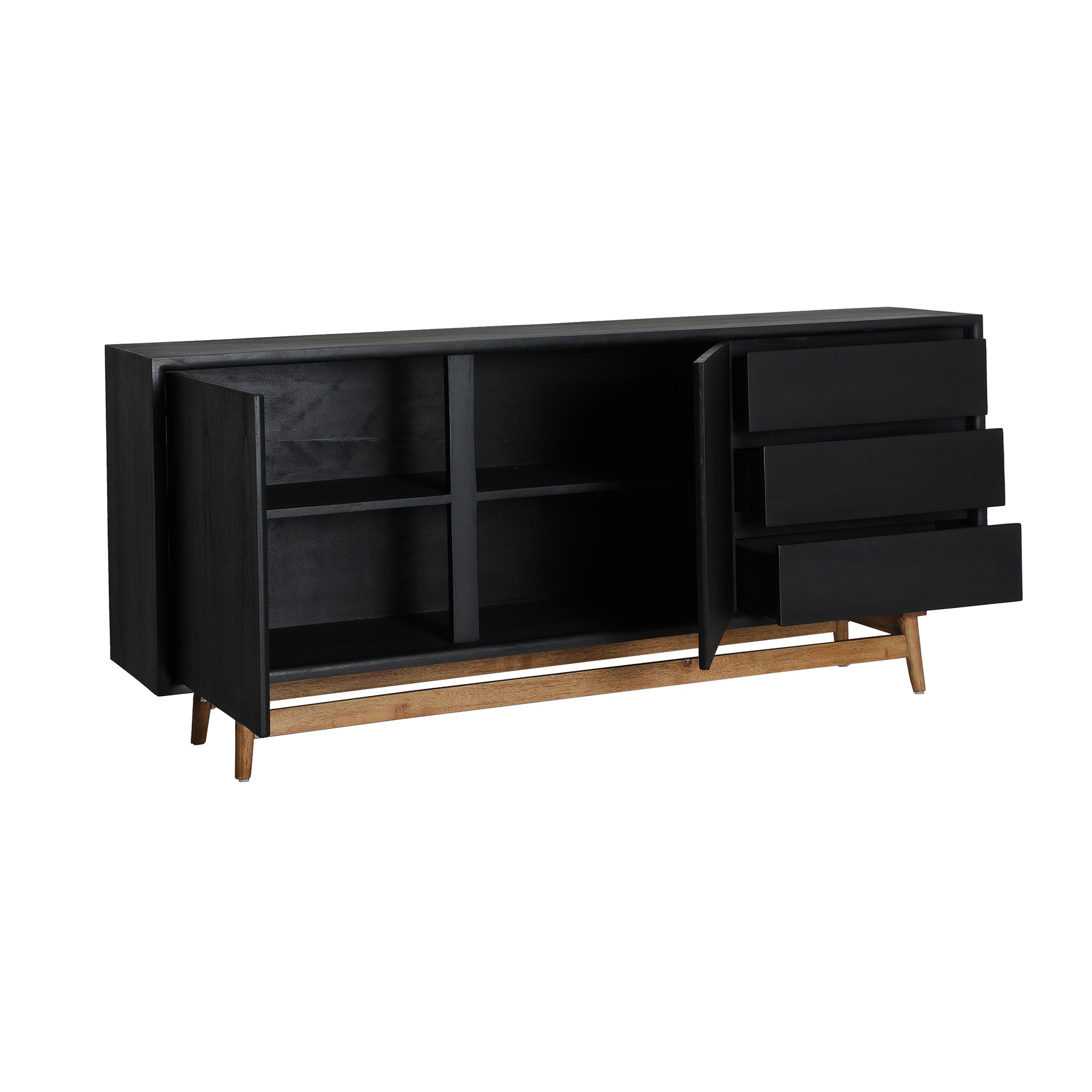 The Thiers Sideboard — Scandinavian sideboard in solid mindi wood from Laiyahome