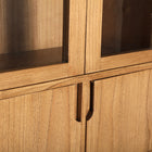 The Kamenz Glass Cabinet — Scandinavian display cabinet in solid mindi wood from Laiyahome