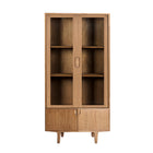 The Kamenz Glass Cabinet — Scandinavian display cabinet in solid mindi wood from Laiyahome