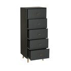 The Tremes Sinfonier Chest Of Drawers — Art Deco tallboy chest in engineered wood with veneer finish from Laiyahome