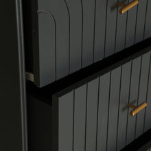 The Tremes Sinfonier Chest Of Drawers — Art Deco tallboy chest in engineered wood with veneer finish from Laiyahome