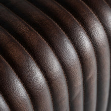 The Gladys Stool — vintage pouffe in natural leather from Laiyahome