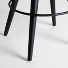 The Befaux Stool — vintage pouffe in natural leather from Laiyahome