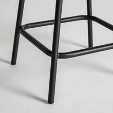 The Chaepe Stool — vintage pouffe in natural leather from Laiyahome