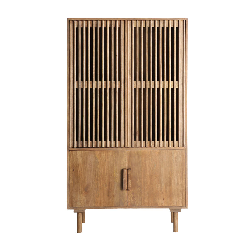 The Trevoux Wardrobe — Scandinavian cabinet in solid mango wood from Laiyahome