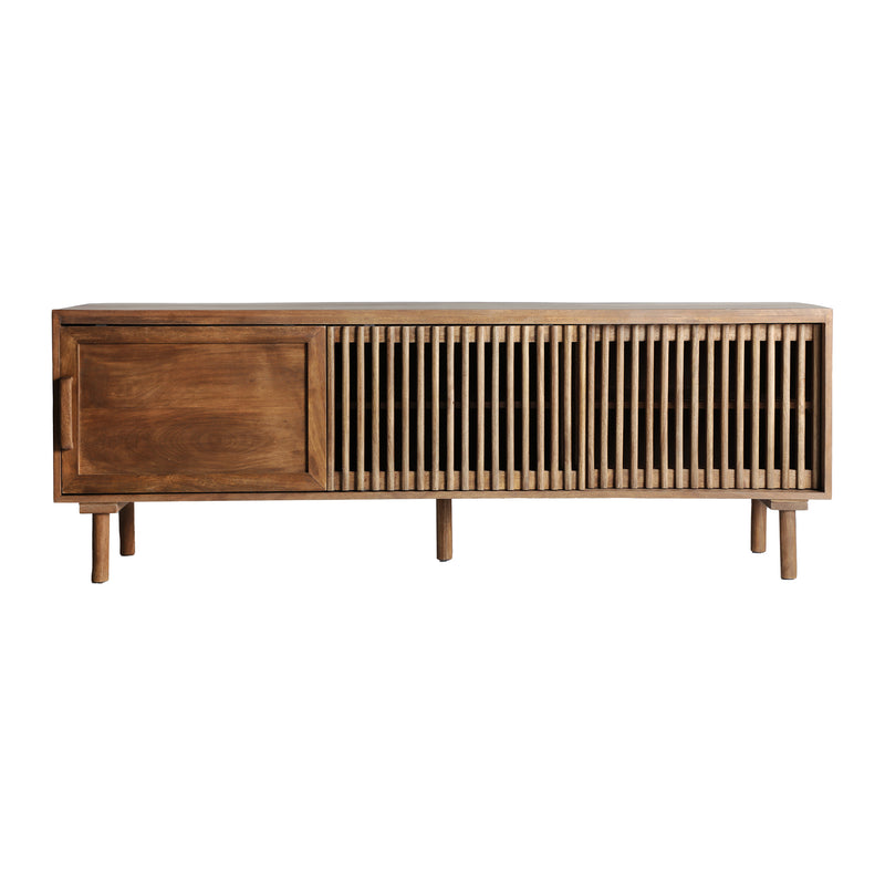 The Trevoux Tv Stand — Scandinavian media console in solid mango wood from Laiyahome