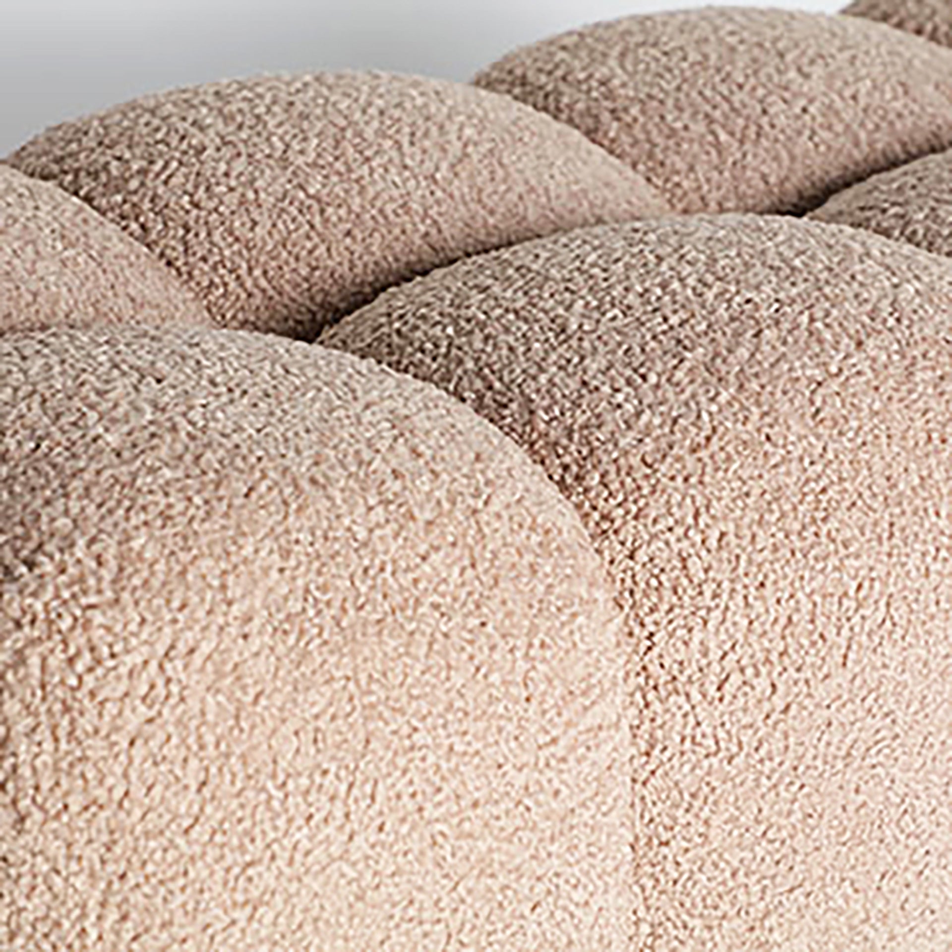 The Marburgo Bed Bench — contemporary bedside furniture in bouclé cotton from Laiyahome
