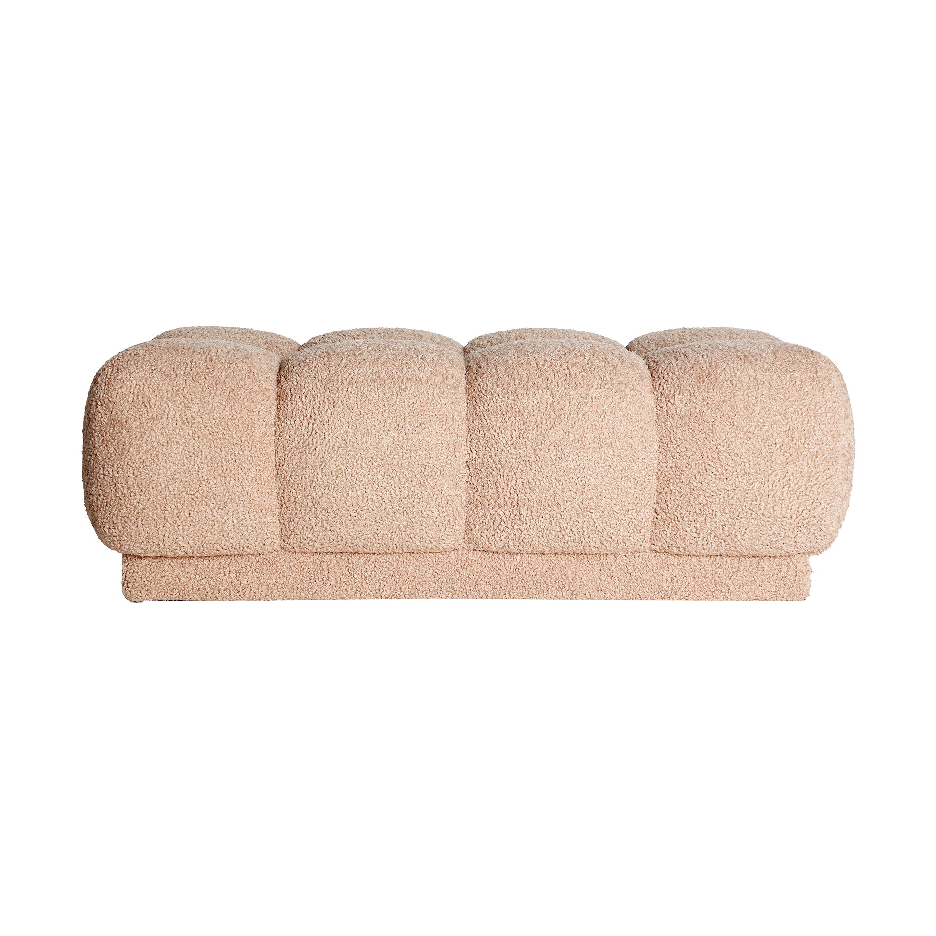 The Marburgo Bed Bench — contemporary bedside furniture in bouclé cotton from Laiyahome