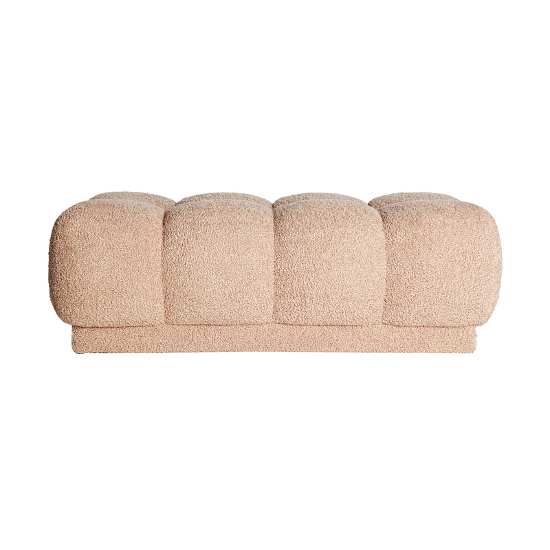The Marburgo Bed Bench — contemporary bedside furniture in bouclé cotton from Laiyahome