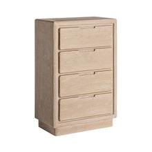 The Werle Sinfonier Chest Of Drawers — contemporary tallboy chest in engineered wood with veneer finish from Laiyahome