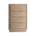 The Werle Sinfonier Chest Of Drawers — contemporary tallboy chest in engineered wood with veneer finish from Laiyahome