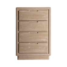 The Werle Sinfonier Chest Of Drawers — contemporary tallboy chest in engineered wood with veneer finish from Laiyahome