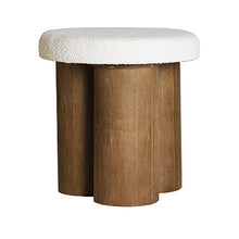 The Hoek Footrest — Scandinavian pouffe in engineered wood with veneer finish from Laiyahome