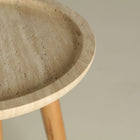 The Videix Side Table — Art Deco side table in birch wood from Laiyahome