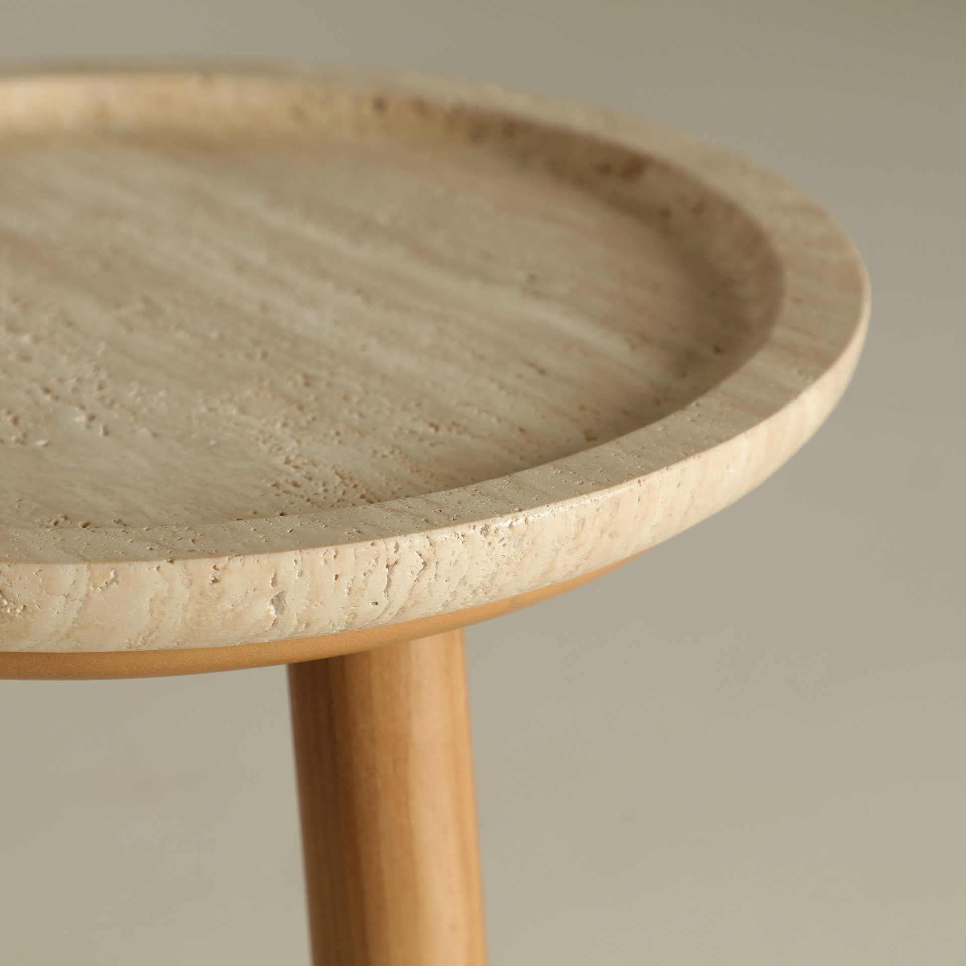 The Videix Side Table — Art Deco side table in birch wood from Laiyahome