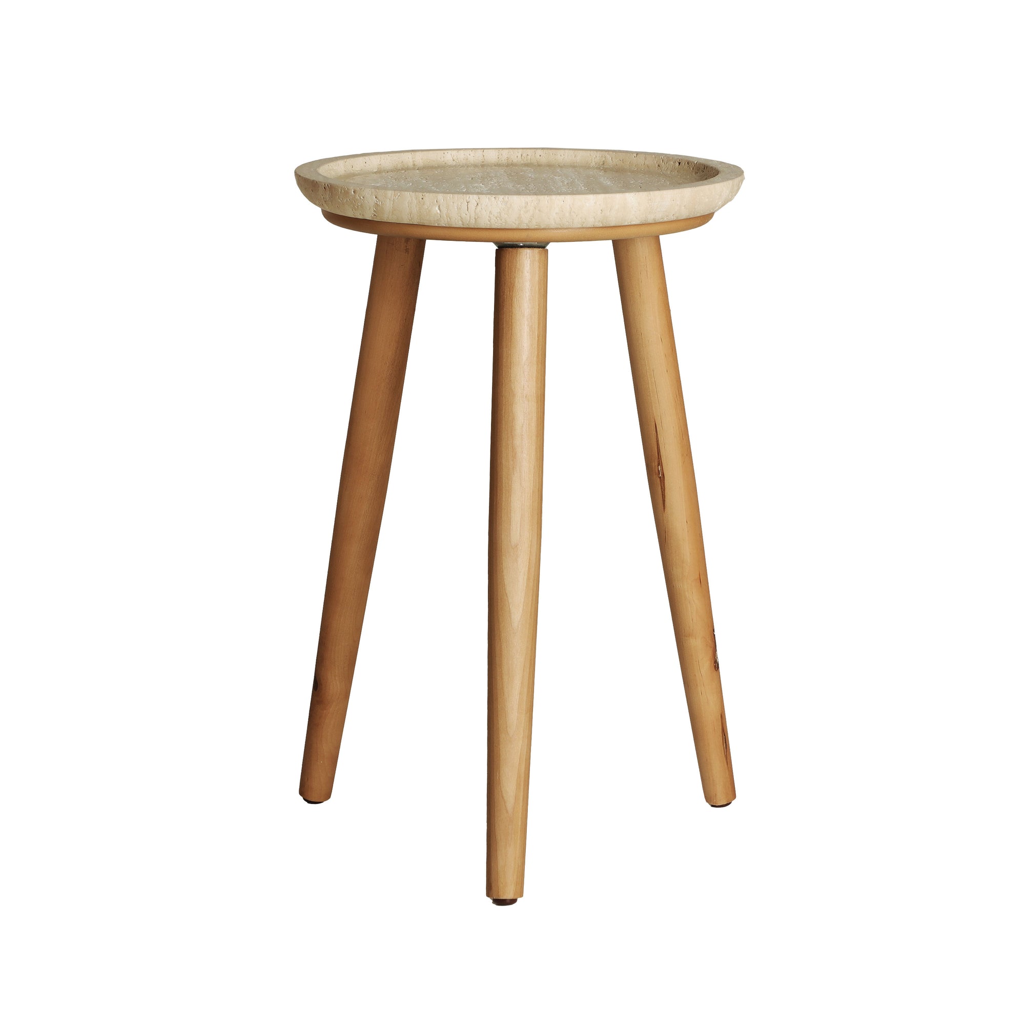 The Videix Side Table — Art Deco side table in birch wood from Laiyahome
