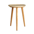 The Videix Side Table — Art Deco side table in birch wood from Laiyahome