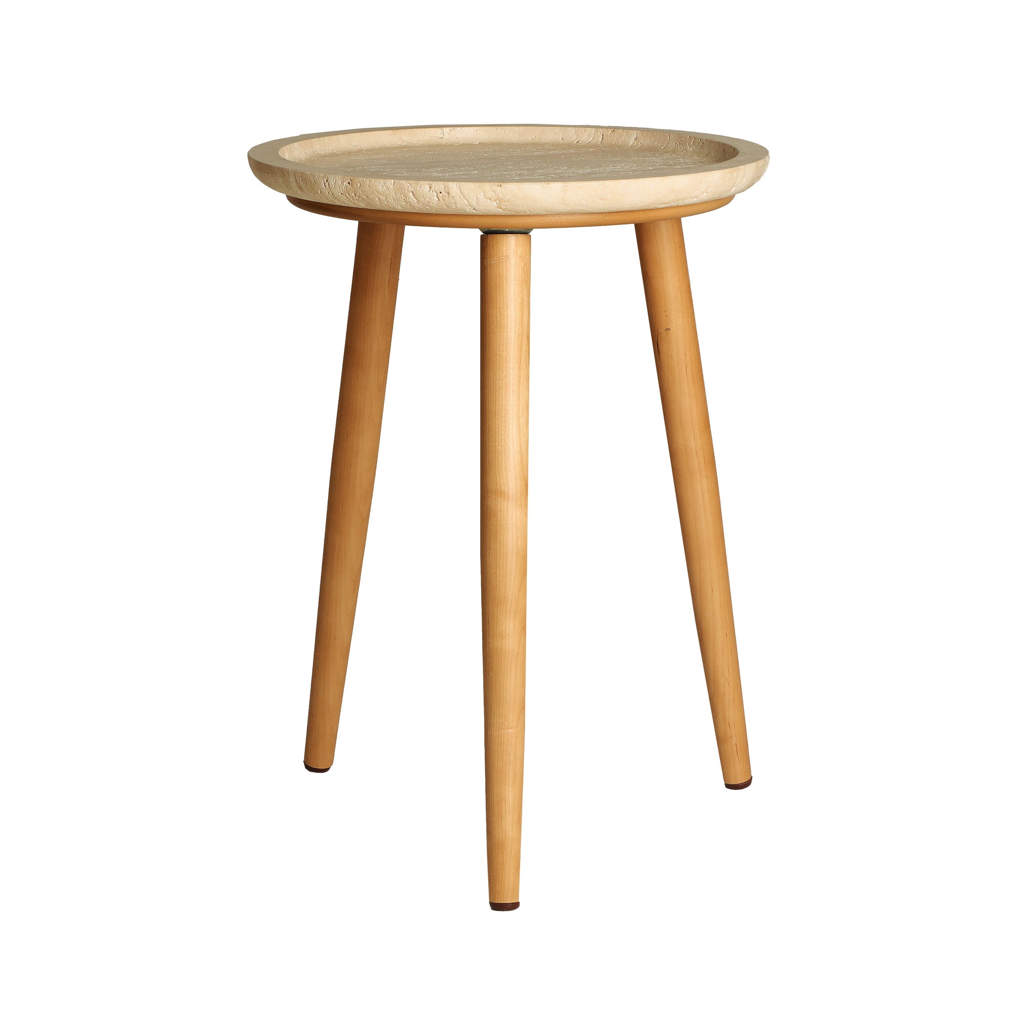The Videix Side Table — Art Deco side table in birch wood from Laiyahome